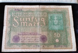 Billet De 50 Mark, 1919  Reichsbanknote  N°169785 - 50 Mark