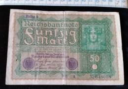 Billet De 50 Mark, 1919  Reichsbanknote  N°048098 - 50 Mark