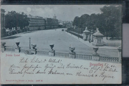 Brüssel - Bruxelles - Palais Royal - Mondscheinlitho - Brussels By Night