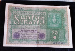 Billet De 50 Mark, 1919  Reichsbanknote  N°095541 - 50 Mark