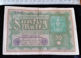Billet De 50 Mark, 1919  Reichsbanknote  N°637932 - 50 Mark