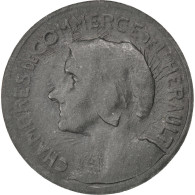 Monnaie, France, 25 Centimes, TTB, Zinc, Elie:15.3a - Noodgeld