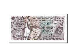 Billet, Burundi, 50 Francs, 1977, KM:28a, NEUF - Burundi
