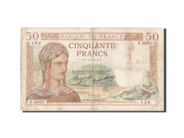 Billet, France, 50 Francs, 50 F 1934-1940 ''Cérès'', 1936, 1936-02-27, B+ - 50 F 1934-1940 ''Cérès''