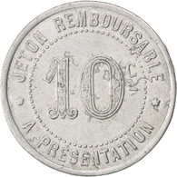 Monnaie, France, 10 Centimes, 1922, TTB, Aluminium, Elie:20.6 - Notgeld