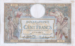 Billet, France, 100 Francs, 100 F 1908-1939 ''Luc Olivier Merson'', 1922 - 100 F 1908-1939 ''Luc Olivier Merson''