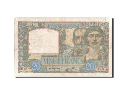 Billet, France, 20 Francs, 20 F 1939-1942 ''Science Et Travail'', 1941 - 20 F 1939-1942 ''Science Et Travail''