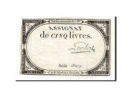 Billet, France, 5 Livres, 1793, Lambert, TTB, KM:A76, Lafaurie:171 - Assignats