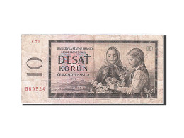 Billet, Tchécoslovaquie, 10 Korun, 1960, TB - Tsjechoslowakije