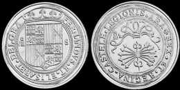 REYES CATOLICOS  8 REALES ND  PLATA  SEVILLA  SC/UNC  Réplica    T-DL-10.402 - Other & Unclassified