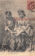 ALGERIE - Jeunes Filles Mauresques -  1906 - 2 Scans - Niños