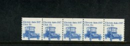 USA POSTFRIS MINT NEVER HINGED POSTFRISCH EINWANDFREI SCOTT 1906 Pcn Strip 5 Nr 5 Boven Electric Auto 1917 - Sonstige & Ohne Zuordnung