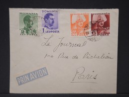 ROUMANIE- Obliteration De L Aeroport Baneasa De  Bucarest Pour Paris En 1939     LOT P4162 - Storia Postale