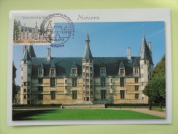 CARTE MAXIMUM CARD PALAIS DUCAL DE NEVERS NIEVRE FRANCE - 2010-2019