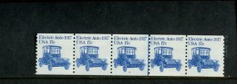 USA POSTFRIS MINT NEVER HINGED POSTFRISCH EINWANDFREI SCOTT 1906 Pcn Strip 5 Nr 3 Electric Auto 1917 - Altri & Non Classificati