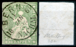 Svizzera-072a - 1854 - Y&T: N.30c (o) - Privo Di Difetti Occulti. - Used Stamps
