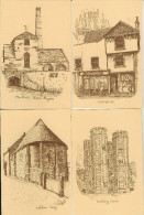 Swaffham Prior-lode-soham-kirtling Tower-stretham-isleham Priory-AG Stevens-lot De 9 Cartes- Repro Cpsm - Other & Unclassified