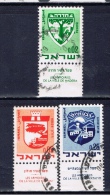 IL+ Israel 1969 Mi 441 443 445 Städtewappen - Oblitérés (avec Tabs)