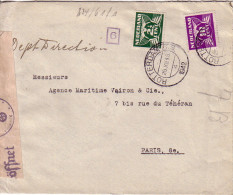 PAYS-BAS - BANDE DE CENSURE ALLEMANDE - LETTRE DE ROTTERDAM POUR PARIS LE 18-12-1942. - Poststempels/ Marcofilie