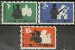Cuba 0585/587 ** Milicias. 1962 - Ungebraucht