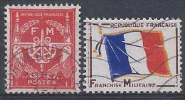 France Franchise Militaire N° 12-13  Obl. - Military Postage Stamps