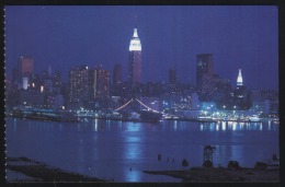 New York-The Lights Of New York City At Night-unused,perfect Shape - Vrijheidsbeeld