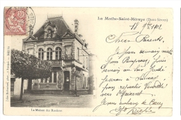 Cp, 79, La Mothe-Saint-Héray, La Maison Des Rosières, Voyagée 1902 - La Mothe Saint Heray
