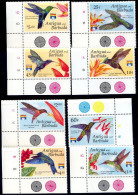 BIRDS-HUMMINGBIRDS-ANTIGUUA & BARBUDA-SET OF 8v-1992-GENVOA-MNH-A6-453 - Colibris