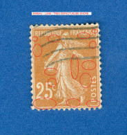 1927 / 1931  N° 235   TYPE  SEMEUSE FOND PLEIN   OBLITÉRÉ 10.00 € - Usati
