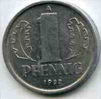 Allemagne Germany RDA DDR 1 Pfennig 1982 A J 1508 KM 8.2 - 1 Pfennig