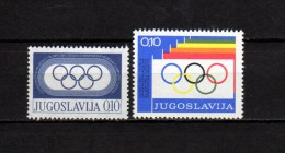 Yugoslavia 1975/76 Olympic Games 2 Stamps MNH - Ohne Zuordnung