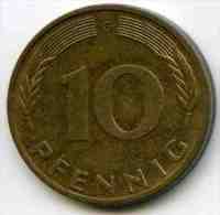 Allemagne Germany 10 Pfennig 1982 G J 383 KM 108 - 10 Pfennig