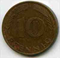 Allemagne Germany 10 Pfennig 1984 F J 383 KM 108 - 10 Pfennig