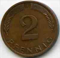 Allemagne Germany 2 Pfennig 1979 F J 381a KM 106a - 2 Pfennig