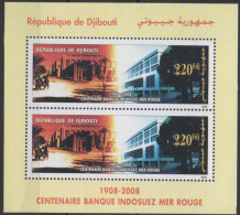 Djibouti Dschibuti 2008 Bloc Souvenir Sheet Block Centenaire Banque Indosuez Mer Rouge 1908-2008 Mi. Bl. 163 - Djibouti (1977-...)