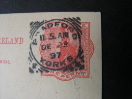 == GB Karte Bradford - Crefeld 1897 - Brieven En Documenten