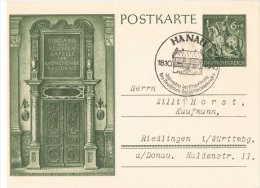 ORF-L6 - ALLEMAGNE Entier Postal Carte Illustrée Et Obl. De Hanau Goldschmiedekunst 1943 Thème Orfevrerie - Briefkaarten