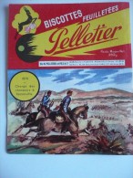 BUVARD Biscottes Feuilletées PELLETIER. 1870 Charge Des CHASSEURS à REZONVILLE. DATES HISTOIRE De FRANCE.Années 50 TBE - Zwieback