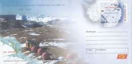 1893FM- ANTARCTIC TREATY ANNIVERSARY, LAW RACOVITA BASE, COVER STATIONERY, 2009, ROMANIA - Traité Sur L'Antarctique