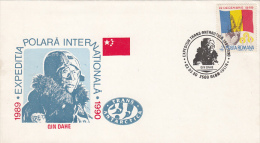 17652- QIN DAHE TRANS-ANTARCTIC EXPEDITION, SPECIAL COVER, 1990, ROMANIA - Antarctische Expedities