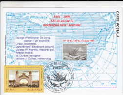 17653- JEANETTE SHIP'S WRECK ANNIVERSARY, NORTH POLE EXPEDITION, MAXIMUM CARD, 2006, ROMANIA - Arktis Expeditionen