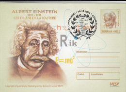 17715- ALBERT EINSTEIN, SCIENTIST, COVER STATIONERY, 2004, ROMANIA - Albert Einstein