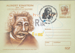 17718- ALBERT EINSTEIN, SCIENTIST, COVER STATIONERY, 2005, ROMANIA - Albert Einstein