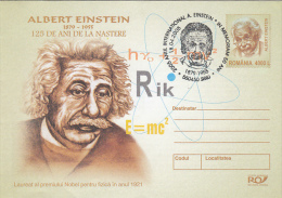 17719- ALBERT EINSTEIN, SCIENTIST, COVER STATIONERY, 2005, ROMANIA - Albert Einstein
