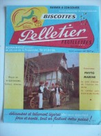 BUVARD Biscottes Feuilletées PELLETIER. Région De WISSEMBOURG Folklore ALSACIEN. Années 50 Très Bon Etat. ALSACE - Zwieback