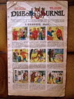BD Bande Dessinée "DIABOLO Journal" 2ème Série/ Numéro 3 (Janvier 1920) 4ème Couverture Dessin Couleur Benjamin RABIER ! - Pierrot