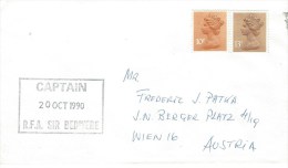 UK Kuwait 1990 RFA Sir Bedivere Landing Ship Gulf War Operation Granby Naval Cover - Kuwait