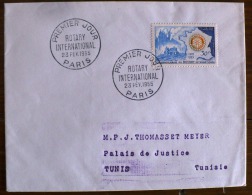 FRANCE Rotary, Yvert 1009 Cachet 1er Jour. FDC 23/02/1955 - Rotary, Lions Club