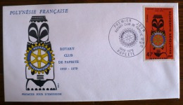 POLYNESIE Rotary Yvert N° 145 FDC. 30/11/1979 - Rotary, Lions Club