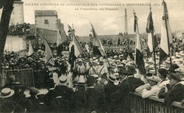 CPA 63  MONTFERRAND SIXIEME CONCOURS DE GYMNASTIQUE DES PATRONAGES LA PRESENTATION DES DRAPEAUX - Clermont Ferrand